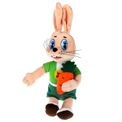 Игрушка мягкая Заяц с морковкой  Мульти Пульти V40739/25B 33 см 1